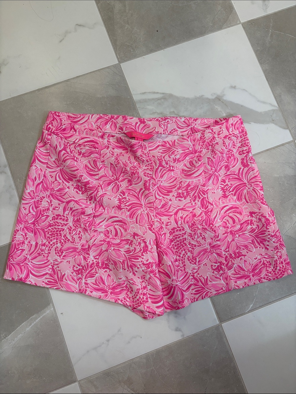 Lilly Pulitzer Pink Floral Print Skort